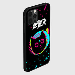 Чехол для iPhone 12 Pro Max Slayer - rock star cat, цвет: 3D-черный — фото 2