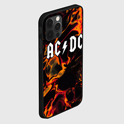 Чехол для iPhone 12 Pro Max AC DC red lava, цвет: 3D-черный — фото 2