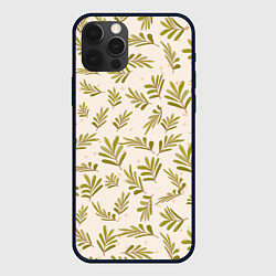 Чехол для iPhone 12 Pro Max Веточки и звезды, цвет: 3D-черный