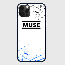 Чехол для iPhone 12 Pro Max MUSE рок стиль краски, цвет: 3D-черный