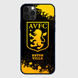 Чехол для iPhone 12 Pro Max Aston Villa - gold gradient, цвет: 3D-черный