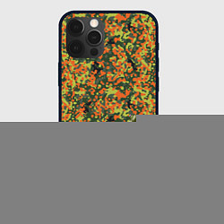 Чехол для iPhone 12 Pro Max Современный пятнистый камуфляж, цвет: 3D-черный