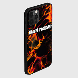 Чехол для iPhone 12 Pro Max Iron Maiden red lava, цвет: 3D-черный — фото 2