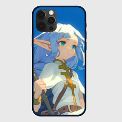 Чехол для iPhone 12 Pro Max Sousou no Frieren Фрирен sky, цвет: 3D-черный