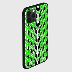 Чехол для iPhone 12 Pro Max Зелёная техно броня, цвет: 3D-черный — фото 2