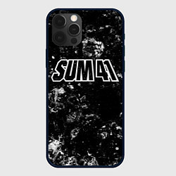 Чехол для iPhone 12 Pro Max Sum41 black ice, цвет: 3D-черный