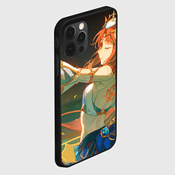 Чехол для iPhone 12 Pro Max Genshin Impact Nilou smile, цвет: 3D-черный — фото 2