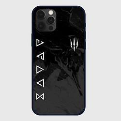 Чехол для iPhone 12 Pro Max Ведьмак - знаки начальной магии, цвет: 3D-черный