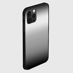 Чехол для iPhone 12 Pro Max Градиент чёрно-серый, цвет: 3D-черный — фото 2