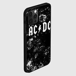 Чехол для iPhone 12 Pro Max AC DC black ice, цвет: 3D-черный — фото 2