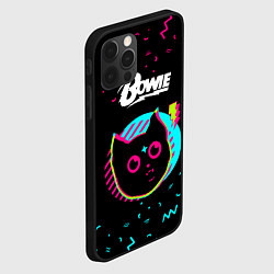 Чехол для iPhone 12 Pro Max David Bowie - rock star cat, цвет: 3D-черный — фото 2