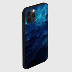 Чехол для iPhone 12 Pro Max Абстрактные волны глубины, цвет: 3D-черный — фото 2