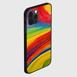 Чехол для iPhone 12 Pro Max Рисунок масляной пастелью, цвет: 3D-черный — фото 2