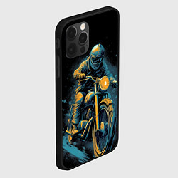 Чехол для iPhone 12 Pro Max Ночной мотокросс, цвет: 3D-черный — фото 2