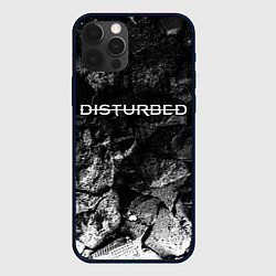 Чехол для iPhone 12 Pro Max Disturbed black graphite, цвет: 3D-черный