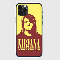 Чехол для iPhone 12 Pro Max Kurt Cobain Nirvana, цвет: 3D-черный