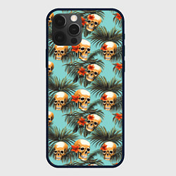 Чехол для iPhone 12 Pro Max Черепа и море, цвет: 3D-черный