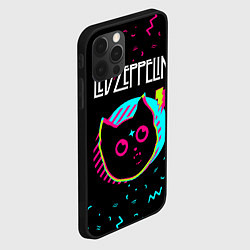 Чехол для iPhone 12 Pro Max Led Zeppelin - rock star cat, цвет: 3D-черный — фото 2