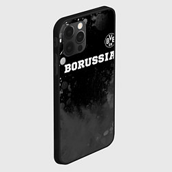 Чехол для iPhone 12 Pro Max Borussia sport на темном фоне посередине, цвет: 3D-черный — фото 2