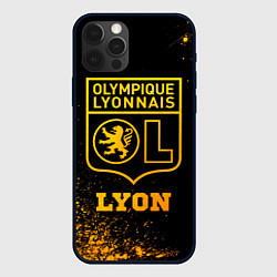 Чехол для iPhone 12 Pro Max Lyon - gold gradient, цвет: 3D-черный