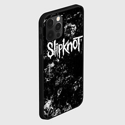Чехол для iPhone 12 Pro Max Slipknot black ice, цвет: 3D-черный — фото 2
