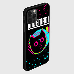 Чехол для iPhone 12 Pro Max Lindemann - rock star cat, цвет: 3D-черный — фото 2