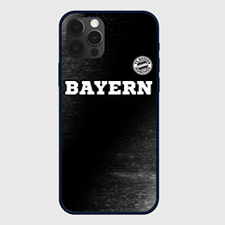 Чехол для iPhone 12 Pro Max Bayern sport на темном фоне посередине, цвет: 3D-черный