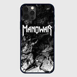 Чехол для iPhone 12 Pro Max Manowar black graphite, цвет: 3D-черный