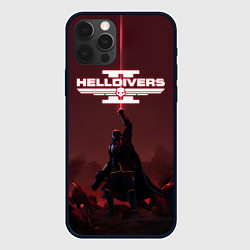 Чехол для iPhone 12 Pro Max Helldivers 2: Адский десантник, цвет: 3D-черный