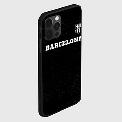 Чехол для iPhone 12 Pro Max Barcelona sport на темном фоне посередине, цвет: 3D-черный — фото 2