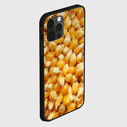Чехол для iPhone 12 Pro Max Трансформация зерен в объемные столбы, цвет: 3D-черный — фото 2