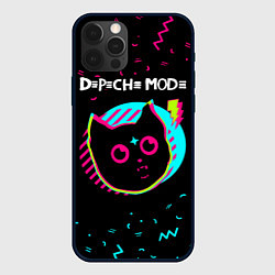 Чехол для iPhone 12 Pro Max Depeche Mode - rock star cat, цвет: 3D-черный