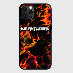 Чехол для iPhone 12 Pro Max Die Antwoord red lava, цвет: 3D-черный