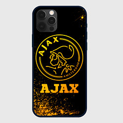 Чехол для iPhone 12 Pro Max Ajax - gold gradient, цвет: 3D-черный