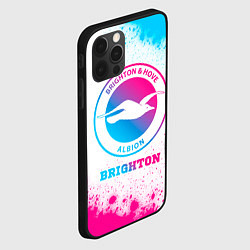 Чехол для iPhone 12 Pro Max Brighton neon gradient style, цвет: 3D-черный — фото 2