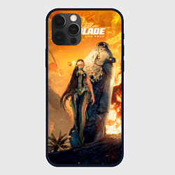 Чехол для iPhone 12 Pro Max Ева и капсула stellar blade, цвет: 3D-черный