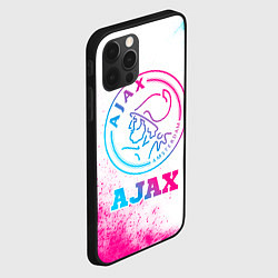 Чехол для iPhone 12 Pro Max Ajax neon gradient style, цвет: 3D-черный — фото 2