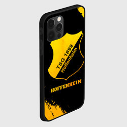 Чехол для iPhone 12 Pro Max Hoffenheim - gold gradient, цвет: 3D-черный — фото 2