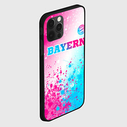 Чехол для iPhone 12 Pro Max Bayern neon gradient style посередине, цвет: 3D-черный — фото 2