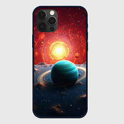Чехол для iPhone 12 Pro Max Космос и разные планеты, цвет: 3D-черный