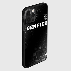 Чехол для iPhone 12 Pro Max Benfica sport на темном фоне посередине, цвет: 3D-черный — фото 2