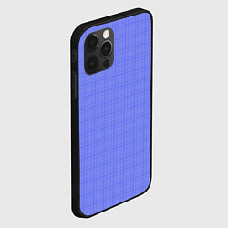 Чехол для iPhone 12 Pro Max Умеренный аспидно-синий клетчатый, цвет: 3D-черный — фото 2
