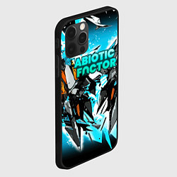 Чехол для iPhone 12 Pro Max Abiotic Factor лого яркий абстракт, цвет: 3D-черный — фото 2