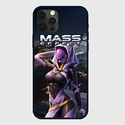 Чехол для iPhone 12 Pro Max Mass Effect ТалиЗора и космический корабль, цвет: 3D-черный
