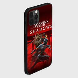 Чехол для iPhone 12 Pro Max Персонажи Assassins creed shadows, цвет: 3D-черный — фото 2