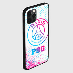 Чехол для iPhone 12 Pro Max PSG neon gradient style, цвет: 3D-черный — фото 2