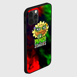 Чехол для iPhone 12 Pro Max Plants vs zombies огненный градиент, цвет: 3D-черный — фото 2