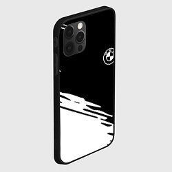 Чехол для iPhone 12 Pro Max BMW краски спорт текстура, цвет: 3D-черный — фото 2