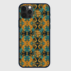 Чехол для iPhone 12 Pro Max Благородные узоры, цвет: 3D-черный