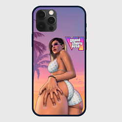 Чехол для iPhone 12 Pro Max Девушка в купальнике из Gta 6, цвет: 3D-черный